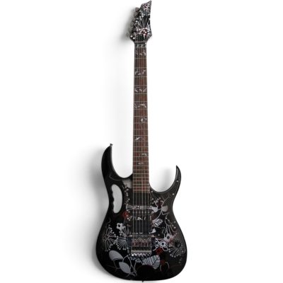Custom Axis SVAI Floral Black Jem77 Tree of Life Inlay Guitar - Image 9