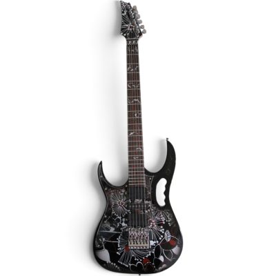 Custom Axis SVAI Floral Black Jem77 Tree of Life Inlay Guitar - Image 3