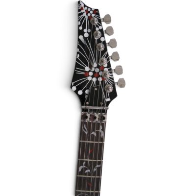 Custom Axis SVAI Floral Black Jem77 Tree of Life Inlay Guitar - Image 2