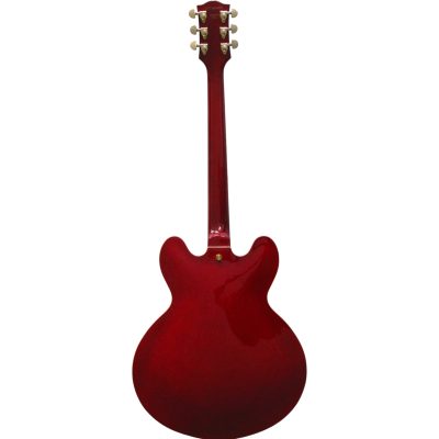 Custom Crown ES355 Semi Hollowbody Wine Red Bigsby Tremolo Guitar - Image 6