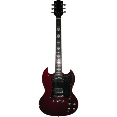 Custom Crown SG Angus Heritage Cherry Batwing Pickguard Electric Guitar - Image 2