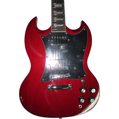 Custom Crown SG Angus Heritage Cherry Batwing Pickguard Electric Guitar