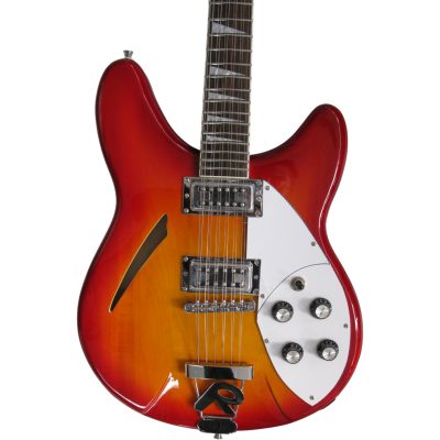 Custom Nova Slash Soundhole Fireglo 360 George 12 String Electric Guitar