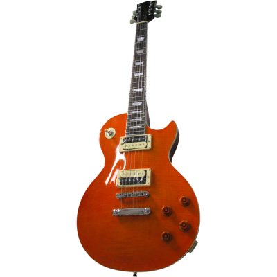 Custom Crown Slash Amber Flamed Maple Top Zebra Humbucker Pickups Guitar Alnico Pro - Image 5