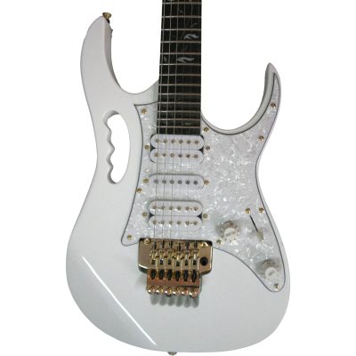 Custom Axis SVAI White Jem Floyd Rose Tremolo 6 String Electric Guitar