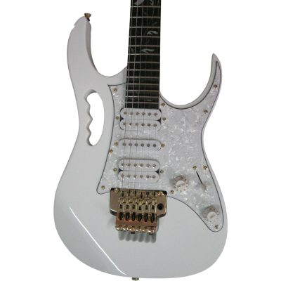 Custom Axis SVAI White Jem Floyd Rose Tremolo 6 String Electric Guitar - Image 2