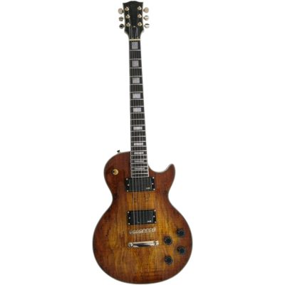 Custom Crown Natural Burst Deadwood Burl Top Electric Guitar - Image 4