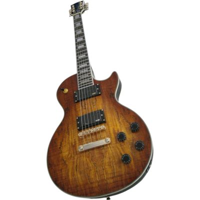 Custom Crown Natural Burst Deadwood Burl Top Electric Guitar - Image 6