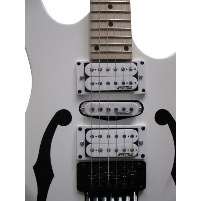 Custom Axis PGMM31 Paul Gilbert Floyd Rose Tremolo Black Fholes Electric Guitar Maple - Image 5