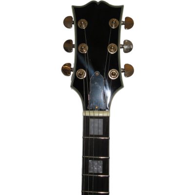 Custom Crown ES335 Trini Lopez Ebony Black 6 String Electric Guitar - Image 5