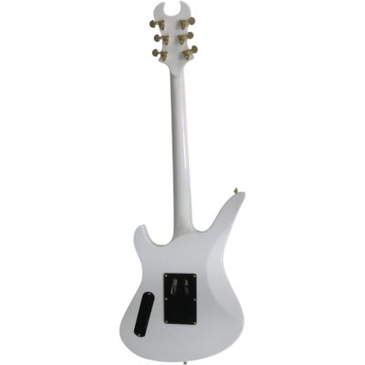 Custom Titan Synyster Gates White Gold Pinstripe Floyd Rose Tremolo Electric Guitar - Image 3