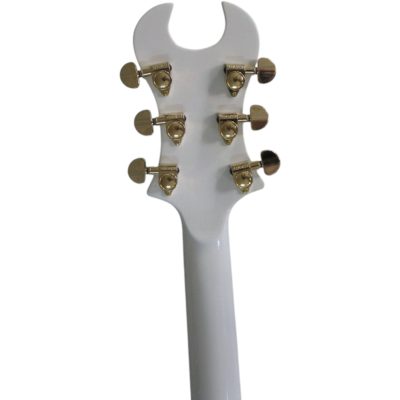 Custom Titan Synyster Gates White Gold Pinstripe Floyd Rose Tremolo Electric Guitar - Image 7