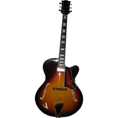 Custom Crown Kalamazoo Howard Midtown Vintage Sunburst Fhole Electric Guitar - Image 2