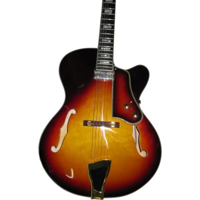 Custom Crown Kalamazoo Howard Midtown Vintage Sunburst Fhole Electric Guitar
