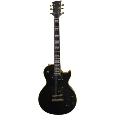 Custom Obsidian Deluxe EC1000 Satin Black Eclipse Finish Electric Guitar - Image 3