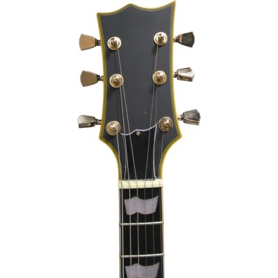 Custom Obsidian Deluxe EC1000 Satin Black Eclipse Finish Electric Guitar - Image 4