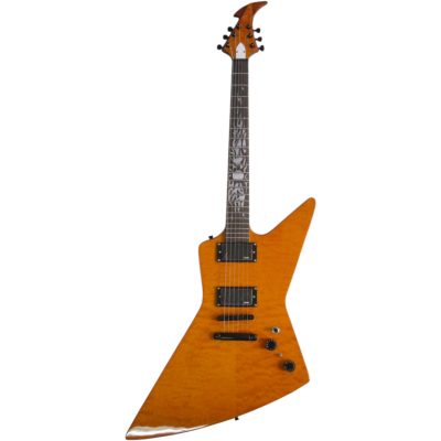 Custom Garnet James Hetfield Sun Inlay Quilted Maple Top 6 String Electric Guitar - Image 6