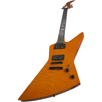 Custom Garnet James Hetfield Sun Inlay Quilted Maple Top 6 String Electric Guitar - Image 4