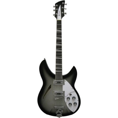 Custom Nova Slash Soundhole Silverburst 360 6 String Guitar - Image 2