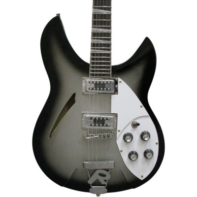 Custom Nova Slash Soundhole Silverburst 360 6 String Guitar
