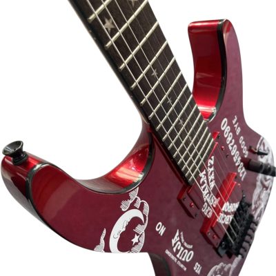 Custom Obsidian Kirk Hammett KH2 Ouija Board Red Good Bye Graphics Guitar - Image 3