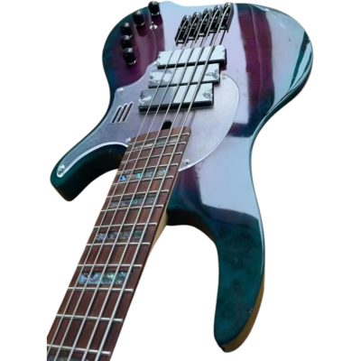 Custom Ironroot Combustion Aurora Multi Scale Fanned Frets 5 String Bass 3 Pickups - Image 4