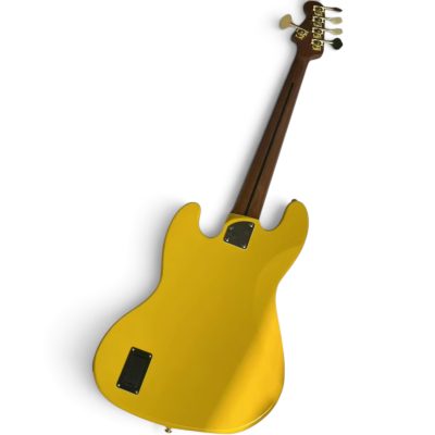 Custom Regent Dywane Neon Yellow 5 String Jazz Bass V - Image 2