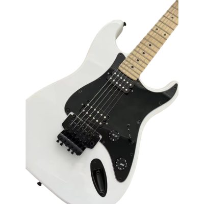 Custom Deepwave Snow White Pro Mod Floyd Rose Tremolo Guitar - Image 4