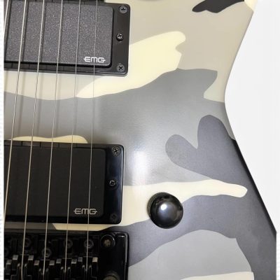 Custom Obsidian Jeff Hanneman Urban Camo Finish Electric Guitar E-II Hand Painted Floyd Rose Tremolo - Image 5