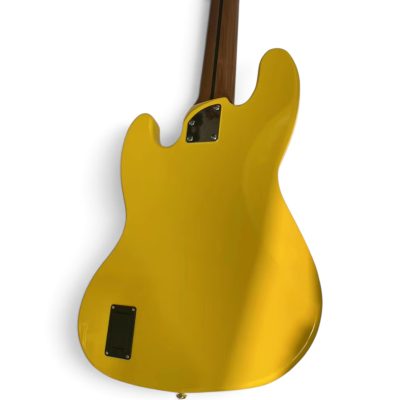Custom Regent Dywane Neon Yellow 5 String Jazz Bass V - Image 3
