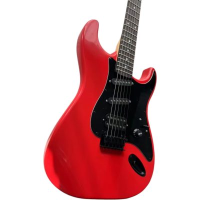 Custom Regent Red Black Pickguard Electric Guitar - Image 3