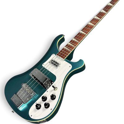 Custom Nova 4003 Metallic Blue 4 String Bass - Image 2