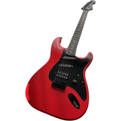 Custom Regent Red Black Pickguard Electric Guitar - Image 7