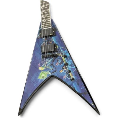 Custom Tempest Dave Flying V Rust In Peace Graphic Electric Guitar
