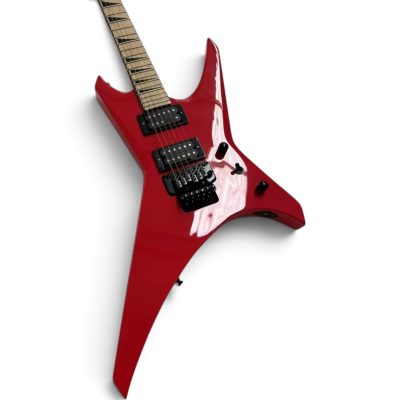 Custom Race Red WRX24 X Shaped Angular Warrior Body Electric Guitar Floyd Rose Tremolo