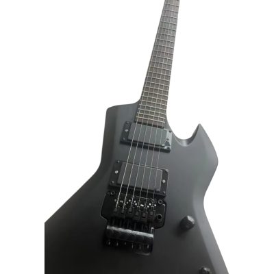 Custom Race Satin Black D Angel Electric Guitar Floyd Rose Tremolo - Image 4