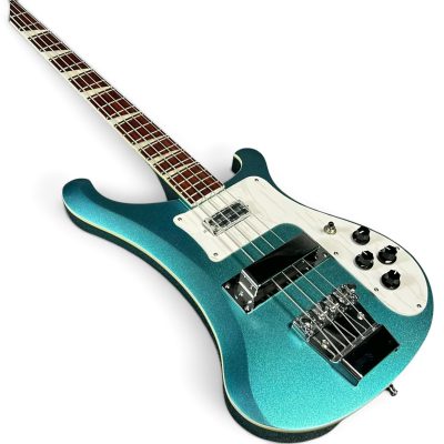 Custom Nova 4003 Metallic Blue 4 String Bass - Image 4