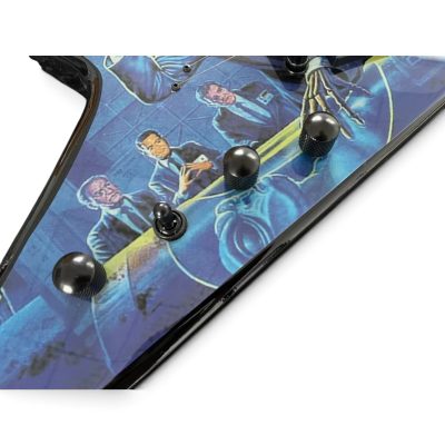 Custom Tempest Dave Flying V Rust In Peace Graphic Electric Guitar - Image 7