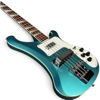 Custom Nova 4003 Metallic Blue 4 String Bass - Image 7