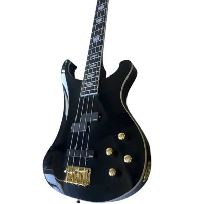 Custom Nova 4003 Jetglo Black 4 String Bass - Image 3