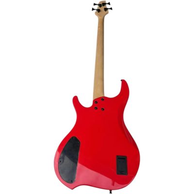 Custom Ironroot Combustion Red Multi Scale Fanned Frets 4 String Bass 3 Pickups - Image 6