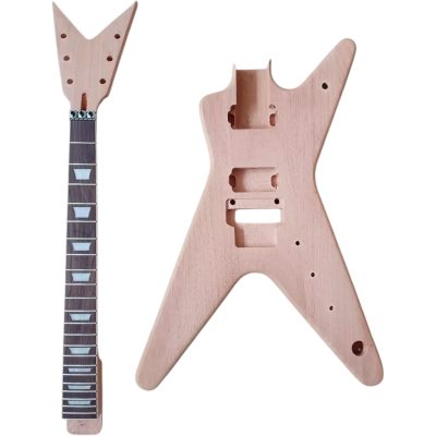Custom Tempest Dimebag DIY Unfinished Guitar Kit 2 Pickups Floyd Rose Tremolo - Image 3