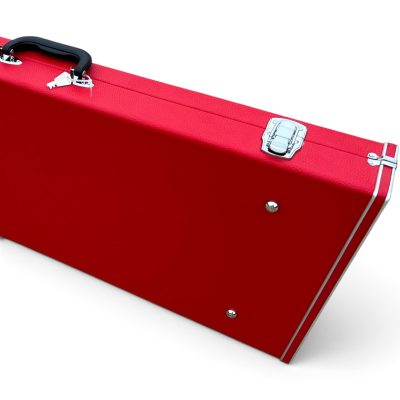 Custom Red Guitar Hard Case - Image 2