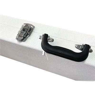 Custom White Tweed With Black Trim Guitar Hard Case - Image 11