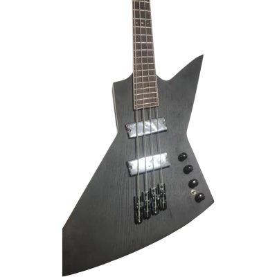 Custom Crown Solar Black Satin Finish 4 String Bass