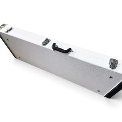 Custom White Tweed With Black Trim Guitar Hard Case - Image 4
