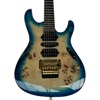 Custom Axis Saber Cerulean Blue Burst Floyd Rose Tremolo Electric Guitar