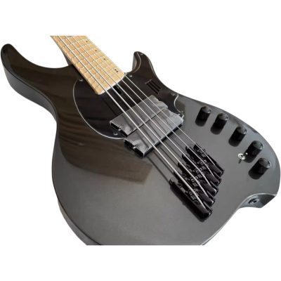 Custom Ironroot Combustion Black Multi Scale Fanned Frets 5 String Bass - Image 4