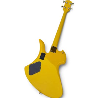 Custom Rivas MG145S Mockingbird Yellow Hearts Electric Guitar - Image 6