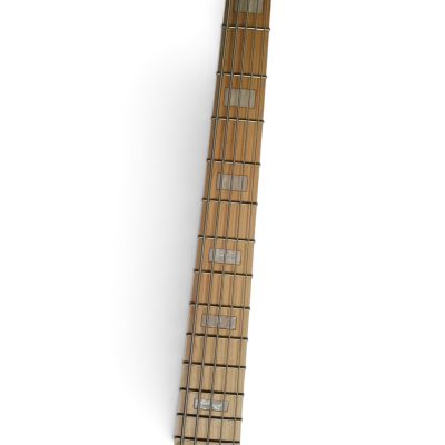 Custom Regent Tobacco Sunburst Burl Maple Top Marcus Miller 5 String Bass - Image 5